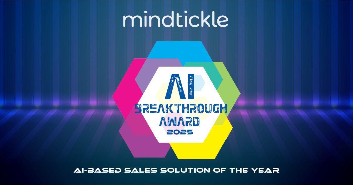 Mindtickle Named “AI-based Sales Solution of the Year” in 2025 Artificial Intelligence Breakthrough Awards Program