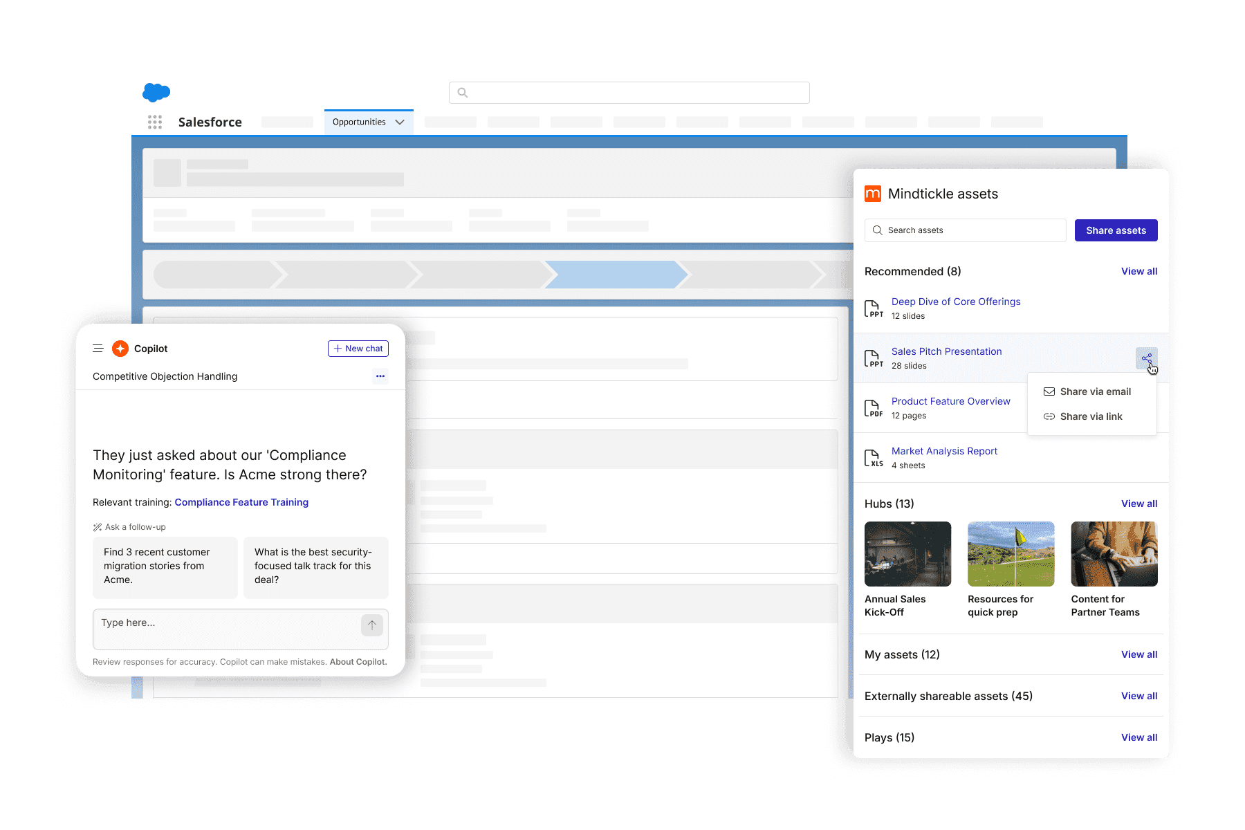 Mindtickle for Salesforce Maximize seller productivity and deal success with Mindtickle for Salesforce