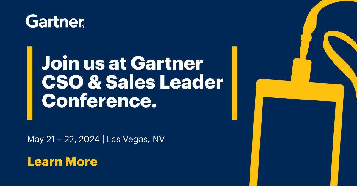 Gartner CSO and Sales Leader Conference