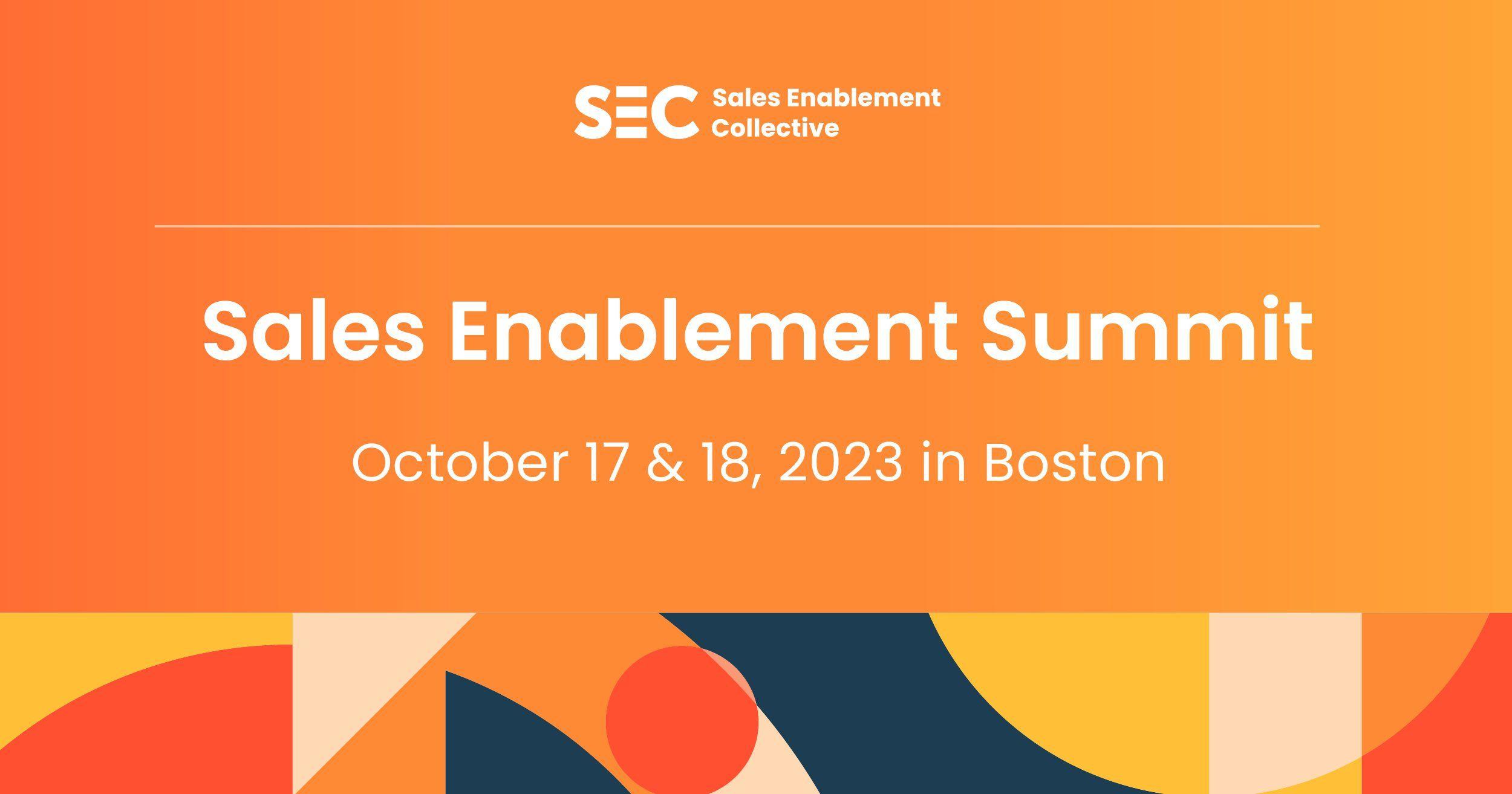 Sales Enablement Summit – Boston